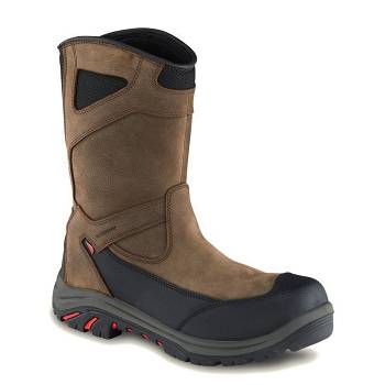 Red Wing Férfi Tradesman 10-inch Waterproof Safety Toe Munkavédelmi Bakancs Teve